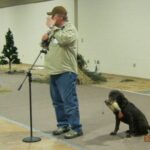Doing demonstrations at sports show